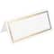JAM Paper Double Metallic Border Fold-Over Wedding Table Place Cards, 100ct.
